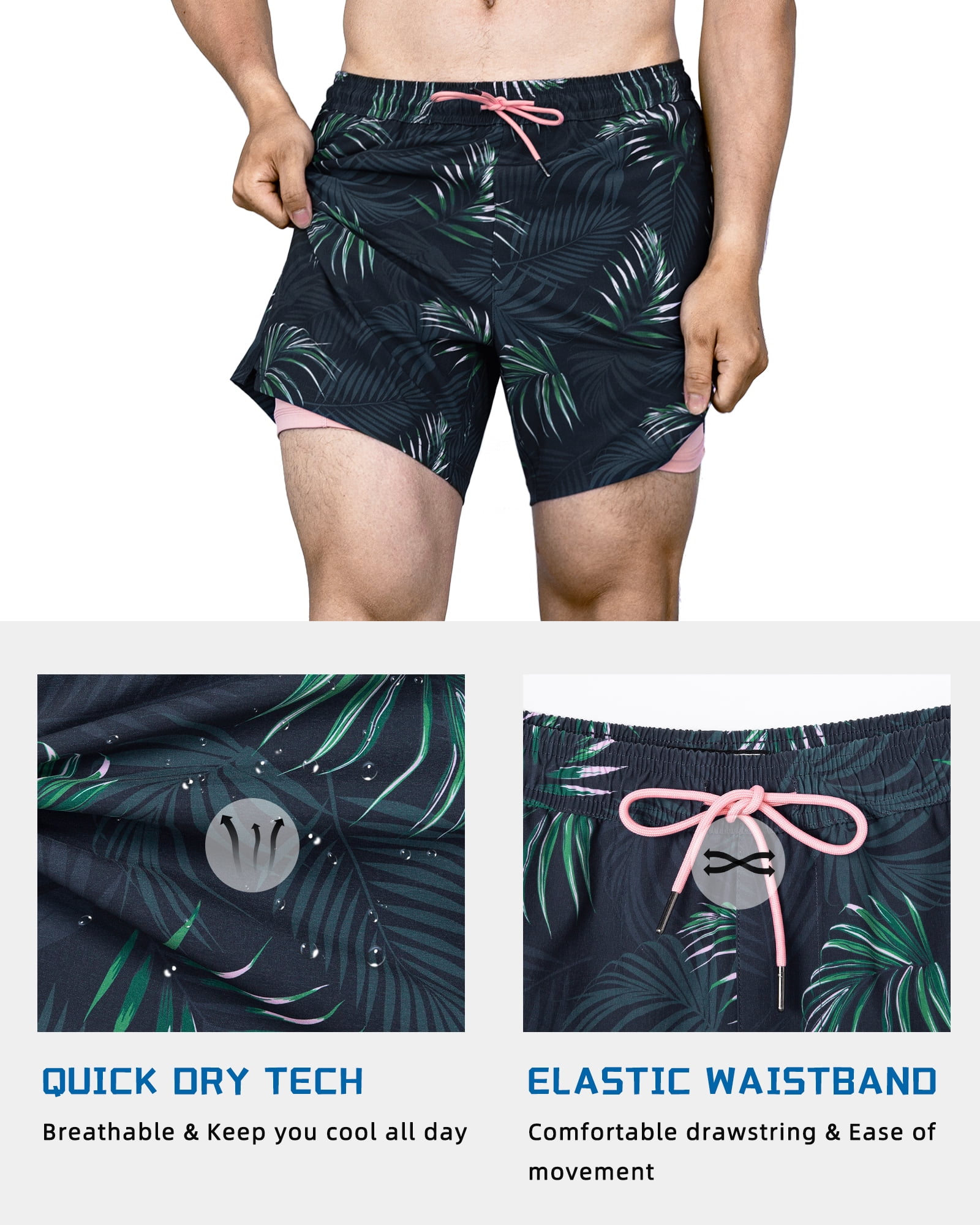 Mens Swim Trunks Quick Dry Bathing Suits for Men Swim Shorts