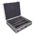 thumbnail image 1 of Yinanstore Mic Carrying Case Stage Performance Party Studio Control Room Aluminum Alloy Black, 1 of 7