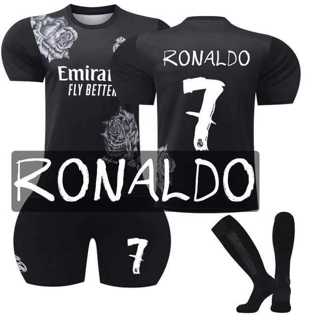 Maillot de Football pour Enfants Garçons Filles RONALDO 7# KROOS 8# BELLINGHAM 5# MBAPPE 10#