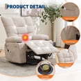 thumbnail image 4 of Ourlova Oversized Power Lift Recliner Chair with Massage and Heat Swivel Rocker Recliner, 4 of 9