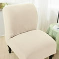 thumbnail image 7 of Velvet Accent Chair Covers High Stretch Armless Chair Covers for Living Room Luxury Thick Velvet Chair Slipcovers Modern Furniture Protector with Elastic Bottom, Machine Washable, 7 of 7