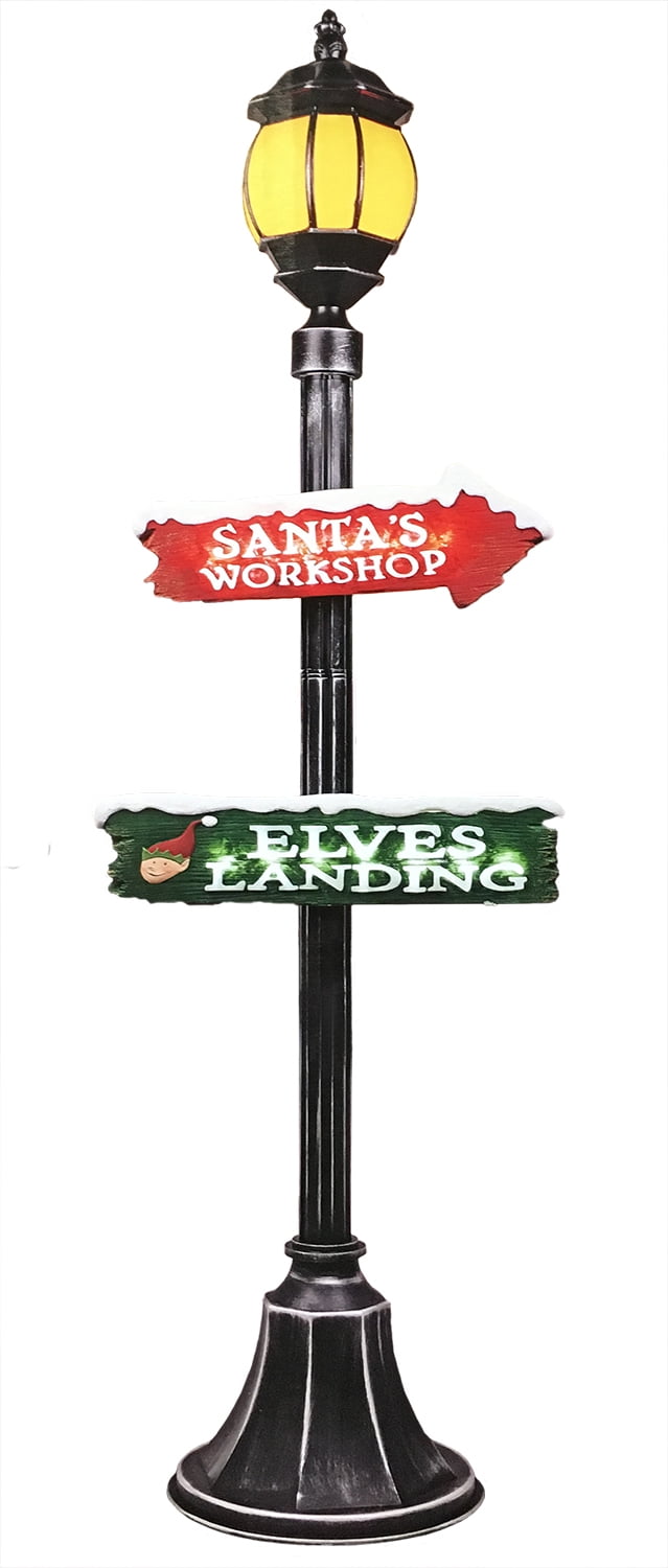 6ft LED Musical Christmas Street Lamp Post Light North ... 6ft LED Musical Christmas Street Lamp Post Light North ...