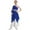 Blue, variant on inhzoy Child Asymmetrical Praise Dance Tunic for Girls,Sizes 6-16 White 8