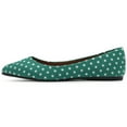 thumbnail image 2 of Ollio Women's Shoes Dot Pattern Ballet Comfort Pointed Toe Flats ZYZF150, 2 of 6