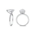 thumbnail image 2 of 3.16 Carat (Ctw VS1-VS2, G-H) Lab-Grown Drop Diamond Engagement Ring 14k White Gold for Women, 2 of 6