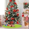 thumbnail image 4 of FMSHPON Green Easter Eggs Xmas Christmas Tree Skirt Stand Mat for Holiday Party Decoration Indoor Outdoor 48 inches, 4 of 6