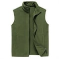 thumbnail image 2 of Dwelliawo Men's Casual Lightweight Outdoor Cargo Vest Summer Hiking Sleeveless Jackets Golf Zipper Vest with 4 Pockets Army Green 3xl, 2 of 4
