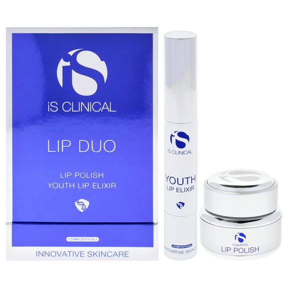 Lip Duo by iS Clinical for Unisex - 2 Pc 0.5oz Lip Polish, 0.12oz Youth Lip Elixir