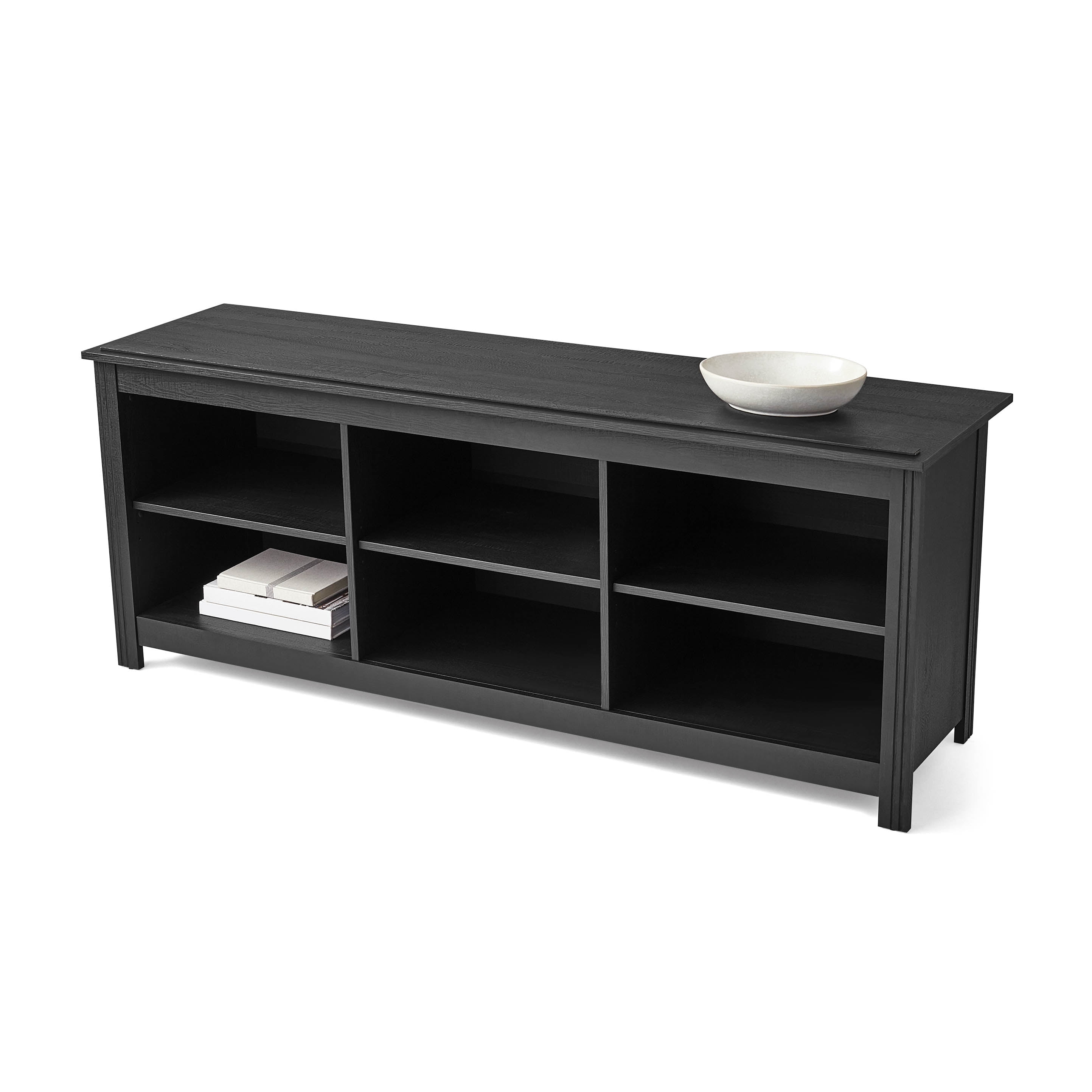 Mainstays Adjustable Shelf TV Stand for TVs up to 70", Black Finish
