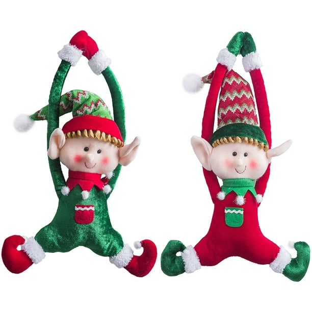 Wewill Adorable Christmas Elves Set Of 2 Boy And Girl Door Hanging Ornaments Home Decor Plush Characters 16 Inch Com - Christmas Elf Decorations Home Visit Wewill Adorable Christmas Elves Set Of 2 Boy And Girl Door Hanging Ornaments Home Decor Plush Characters 16 Inch Com - Christmas Elf Decorations Home Visit