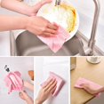 thumbnail image 5 of Tear-Away Microfiber Cleaning Cloth Roll, 2 Rolls, 20 Sheets Each, Pink, 5 of 6