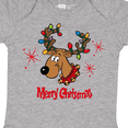thumbnail image 4 of Inktastic Merry Christmas Reindeer Boys or Girls Baby Bodysuit, 4 of 5