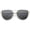 Gold / Smoke, variant on sunglassLA Unisex Oversize Metal Frame Thin Temple Flat Lens Aviator Sunglasses (Silver / Smoke) - 62mm