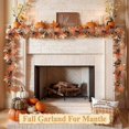 thumbnail image 2 of 6 FT Fall Garland with Lights Timer Function Automatic on/Off, 2 of 5
