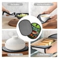 thumbnail image 7 of Pofeuu Tree Frog Print Silicone Pot Mat Mitten With Hanging Loop Heat Resistant Oven Mitts Non-Slip Bbq Baking Smoking Potholders, 7 of 7