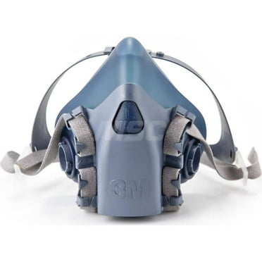 3M 7100134949 Half Facepiece Respirator: Silicone, Bayonet, Large -