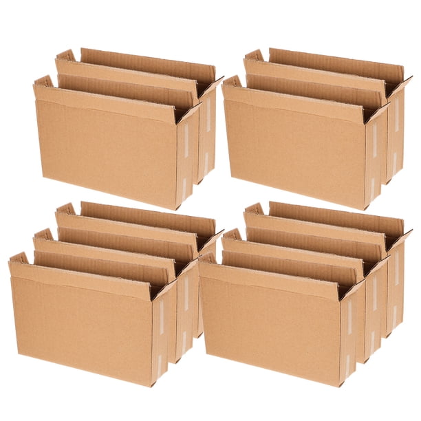 unbranded 10Ud Caja De Papel Kraft Color Para Envío Con Bordes Suaves Y Elegante Para Almacenamiento