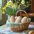 thumbnail image 5 of Easter Eggs Decorations Soft Handmade Crochet Easter Egg Decor Foam Filled Knitted Eggs Ornaments For Easter Basket Stuffers Spring Holiday Party Home Garden Decor, 5 of 7
