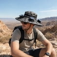 thumbnail image 3 of Rodiuiu Solar Fan Hat, UPF 50+ Wide Brim Sun Hat with 2 Fans, Solar & USB Rechargeable, 3 Speeds for Fishing/Camping/Hiking/Gardening, 3 of 8