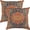 2pcs Style 37, variant on Pack of 2 Pillow Covers 16x16 Inch, Vintage Turkish Boho Decorative Throw Pillow Covers for Home Decor Living Room Bed Couch, Green Boho Pillowcase Set of 2