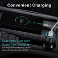thumbnail image 6 of iPhone Fast Car Charger 48W Dual Port PD&QC3.0 for iPhone, iPad, Samsung S21, 6 of 7
