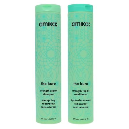 Amika The Kure Strength Repair Shampoo 9.2 oz & Conditioner 9.2 oz Combo Pack