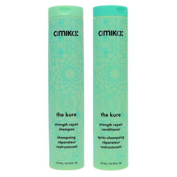 Amika The Kure Strength Repair Shampoo 9.2 oz & Conditioner 9.2 oz Combo Pack