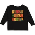 thumbnail image 3 of Inktastic Thanksgiving Funny Gobble Boys or Girls Long Sleeve Toddler T-Shirt, 3 of 5