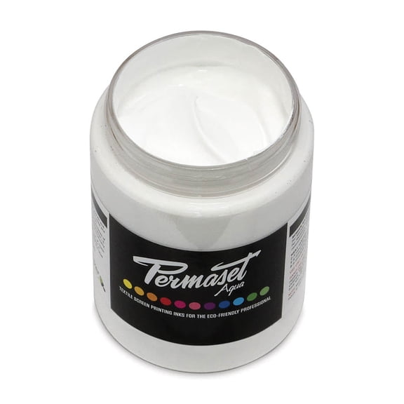 Permaset Aqua Fabric Ink - Standard White, 300 ml