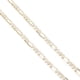 thumbnail image 3 of Cadena Figaro 3x1 Bitono 6.5mm Unisex 55 cm Chapa De Oro 18k Ametrinaa MPCA0015-55, 3 of 5
