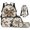 Mallard Duck Big Camo Bow, variant on Pzuqiu Pink Deer Bow Backpack for Boys Kids Backpack with Lunch Box Water Bottle Carrier Pencil Case 4 in 1 Set 17" Bookbag with Compartments Lightweight School Bag with Front Pocket