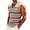 Khaki, variant on Ecqkame Mens Tank Tops Knitted Pit Stripe Slim Fit Textured Vest V-Neck Sleeveless Casual Lightweight Breathable Daily Versatile Tops Brown Free Size