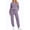 H Purple, variant on UVN Two Piece Sets for Women Casual Outfits Sets Textured Long Sleeve Shirts and Long Pants Lounge Set Fall Pajama Sets with Pockets