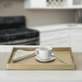thumbnail image 5 of Home Basics Elegant Metallic Weave Serving Tray with Cut-Out Handles, Gold, 5 of 6