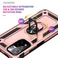 thumbnail image 4 of Funda de teléfono para Xiaomi Redmi Note 12 Pro 4G de Uso Rudo Shockproof + Cristal 9D, 4 of 5