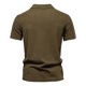 thumbnail image 4 of Blusa y camisa de manga corta con cuello vuelto para hombre, de verano, de color liso, con solapa, informal, de manga corta, 4 of 6