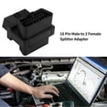 thumbnail image 5 of ABS OBD2 Adapter 16 Pin Male to 2 Female Plug and Play Splitter Connector for Diagnostic Extender obd2 Scanners GPS HUD, 5 of 5