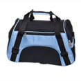 thumbnail image 1 of Transportín para gatos, transportador de viaje para mascotas de lados suaves para gatos, perros, cachorros, cómodo, portátil, plegable, bolsa para mascotas, aprobado por aerolínea (azul), 1 of 5