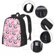 thumbnail image 2 of Easygdp Funny Panda Draws A Heart Mochila de Gran Capacidad Minimalista Ideal para Escuela, Viajes y Uso Diario, 2 of 6