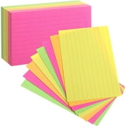 Mr. Pen- Lined Index Cards, 3" x 5", 180 Cards, Neon Index Cards, Index Cards, Note Cards, Flash Cards, Study Cards, Notecards for Studying