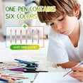 thumbnail image 4 of Xingzhi 24x 6-Color Ballpoint Pen Easy To Pens For Colorful Writing Multicolor Ballpoint Pens Multicolor Pen 1Set, 4 of 6