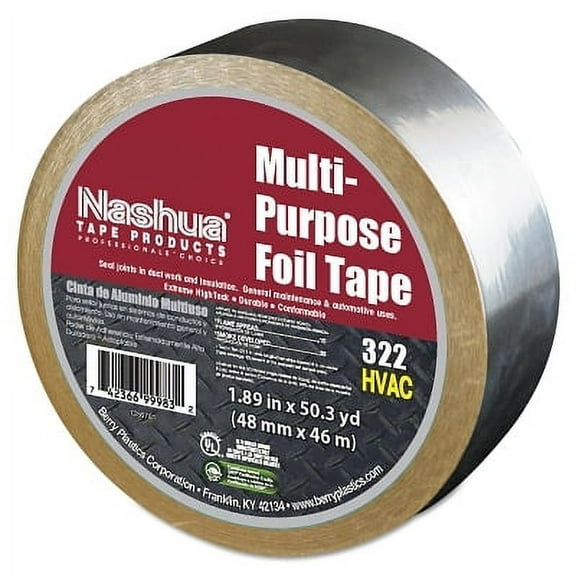 Nashua 1541239 1541239 1.89 In. W X 50.3 Yd L Silver Foil Tape