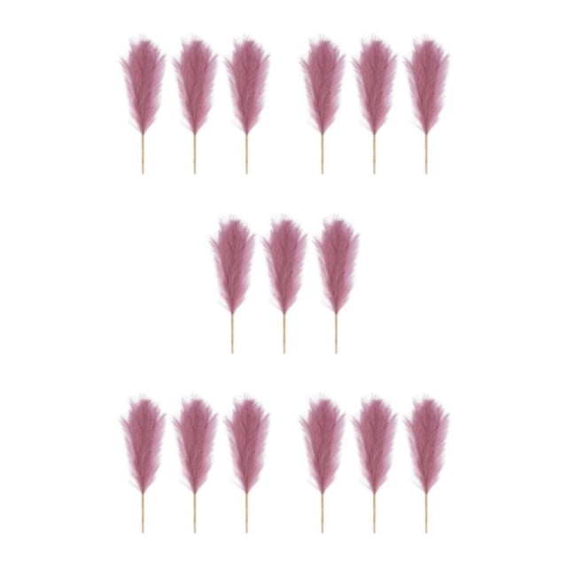 ZheElen 3pieces Intimate Atmosphere With Artificial Pampas Reed Non-shedding And No Pinkish Purple 5Set