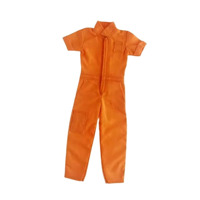 Wweixi Combinaison Rétro à l'Échelle 1/12 pour Figurines orange Homme Accessoires 6 Pouces