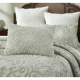 thumbnail image 6 of Better Trends 3 Piece Queen Bedspread Set 100% Cotton Tufted Floral Vineyard Pattern Soft & Luxurious Feel, Machine Washable (Sage) Rylee Collection, 6 of 8