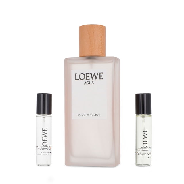 SET LOEWE AGUA MAR DE CORAL 3PZS 100ML EDT SPRAY/ 10ML EDT SPRAY/ AGUA DROP 10ML EDP SPRAY