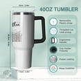 thumbnail image 2 of Tumbler with Handle and Lid Straw Double Wall Coffee Mug Stainless Steel Water Bottle Gift for Women Man Travel Cup for Car (EA, 40oz), 2 of 6