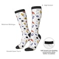 thumbnail image 5 of Bingfone Compression Socks for Women and Men Long Socks for Running Athletic Cycling Nurse-Rocket Planets, 5 of 8