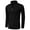 Black, variant on Aiyino Men's Quarter Zip Up Long Sleeve Sweaters Slim Fit Lightweight Mock Neck Pullover Casual Polo Sweater S-2XL