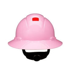 

3M SecureFit Full Brim Hard Hat H-813SFR-UV Pink 4-Point Pressure Diffusion Ratchet Suspension with Uvicator 20 ea/Case